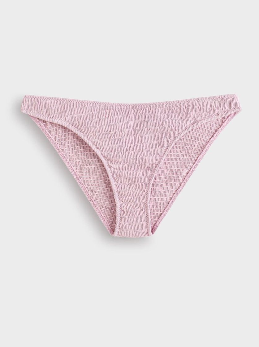 Braguita bikini clásica algodón malva oysho