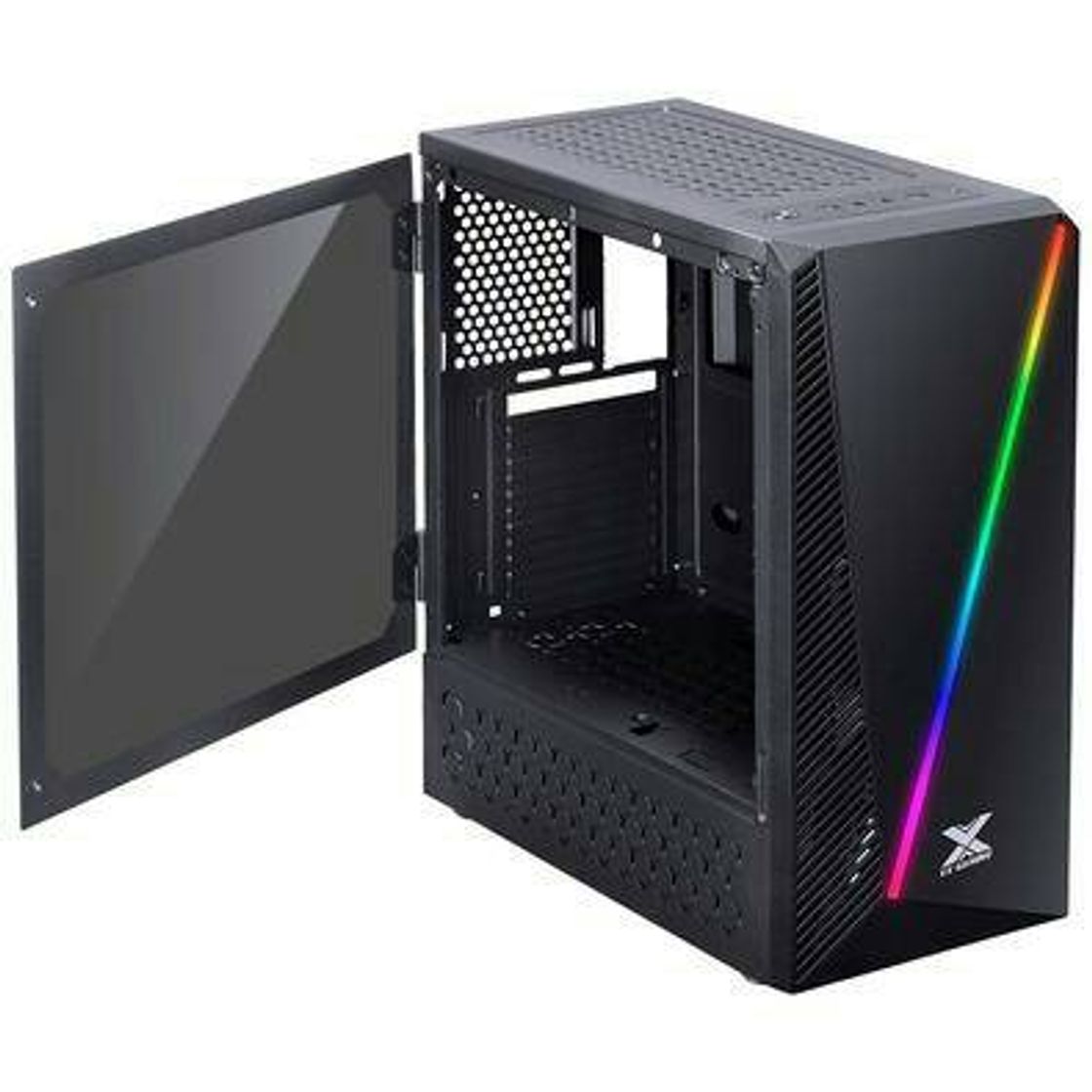 Moda Gabinete Gamer Vinik VX Pyxis, Fita RGB, Lateral em Acrílico