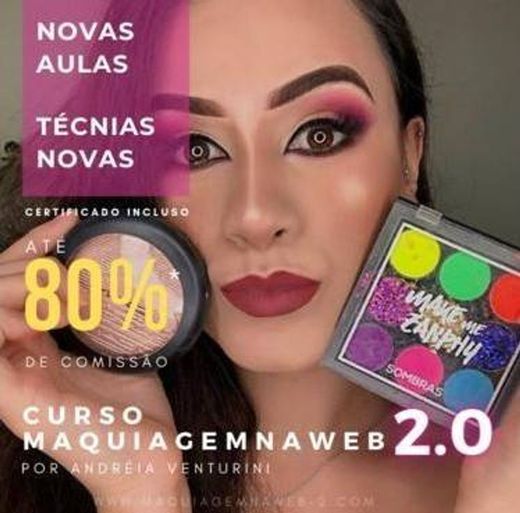 Curso online de  maquiagem Andréa Venturini 