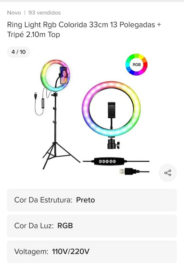 Fashion ring light 