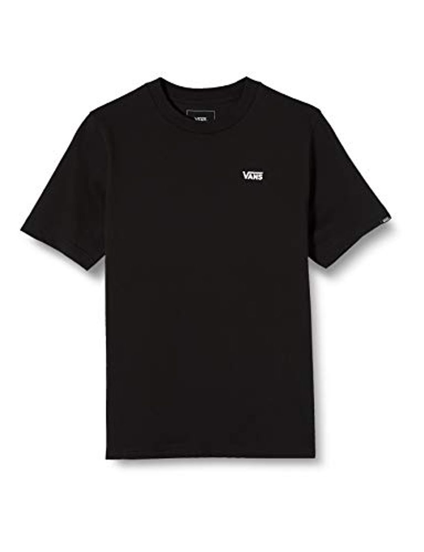 Moda Vans Left Chest tee Boys Camiseta, Negro