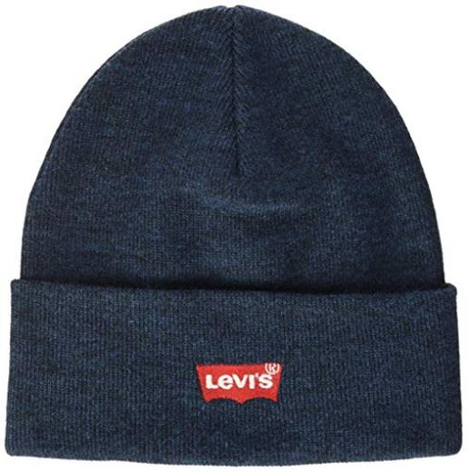 LEVIS FOOTWEAR AND ACCESSORIES Red Batwing Embroidered Slouchy Beanie Gorro de punto,