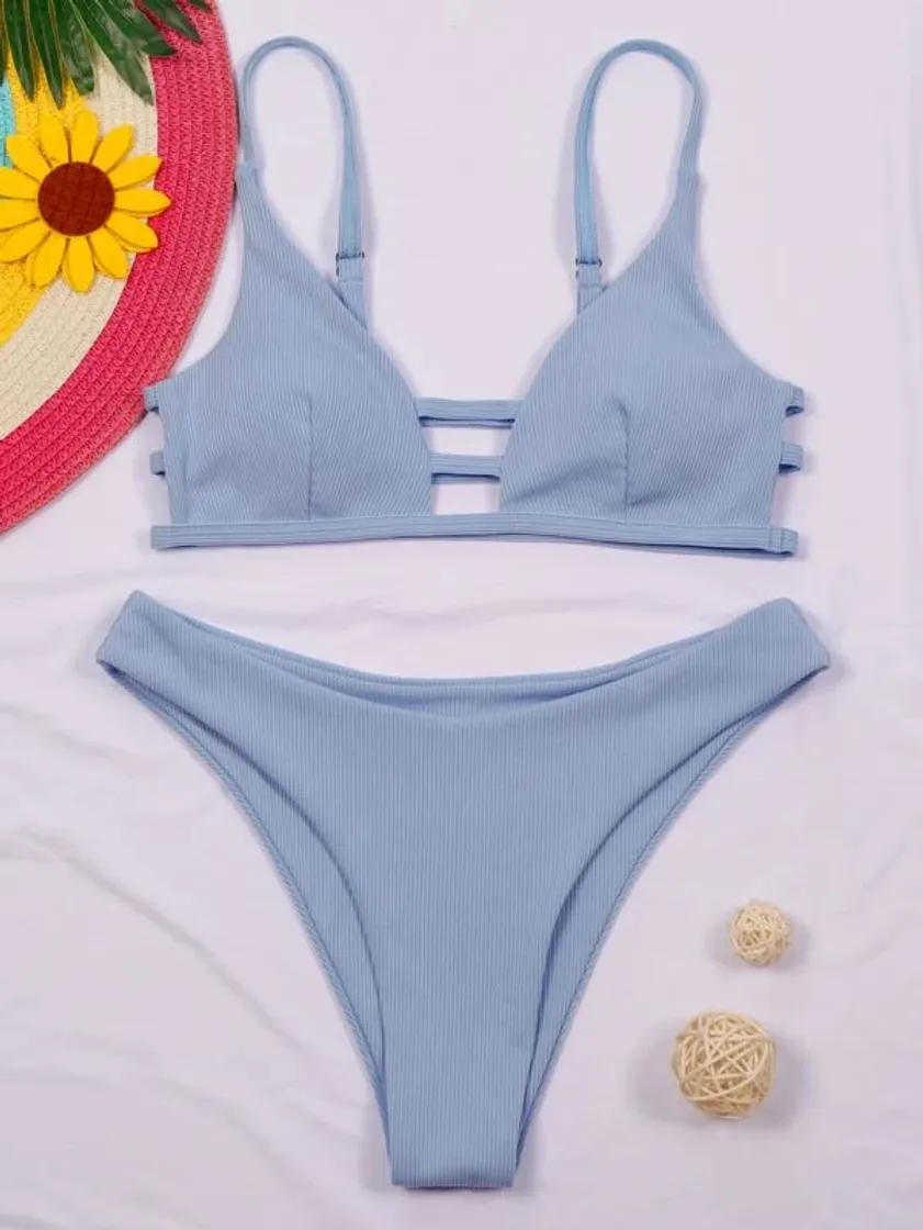 Social Biquíni cor pastel 