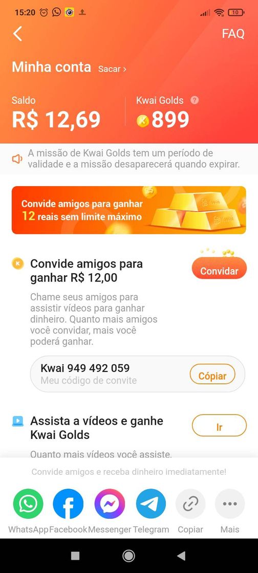 Social Venha ganhar dinheiro no Kwai acessando o link!