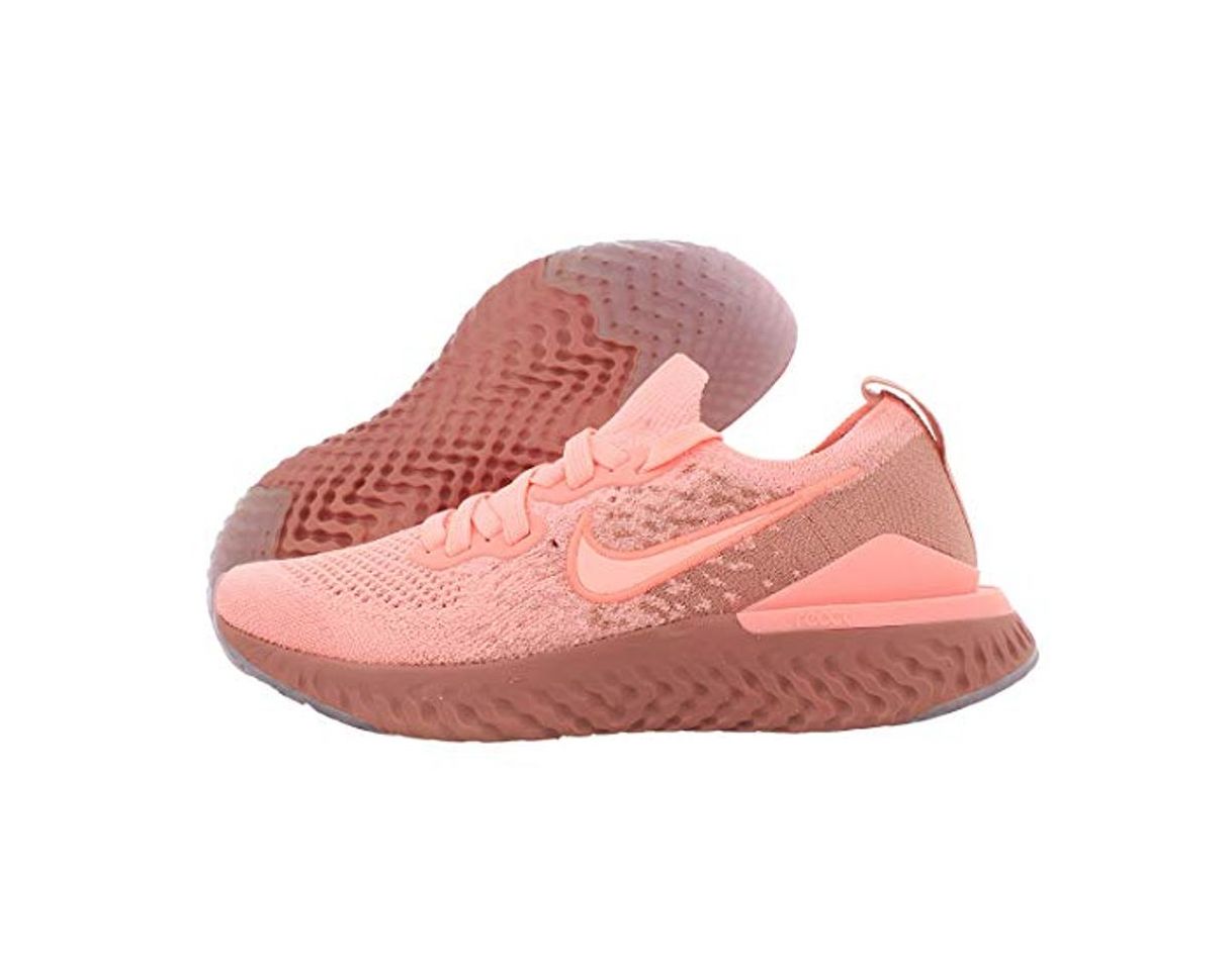 Moda Nike Epic React Flyknit 2, Zapatillas de Running para Mujer, Rosa