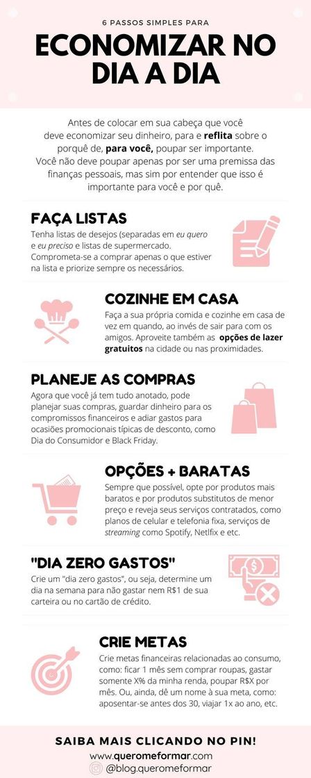 Moda DICAS DE ECONOMIA