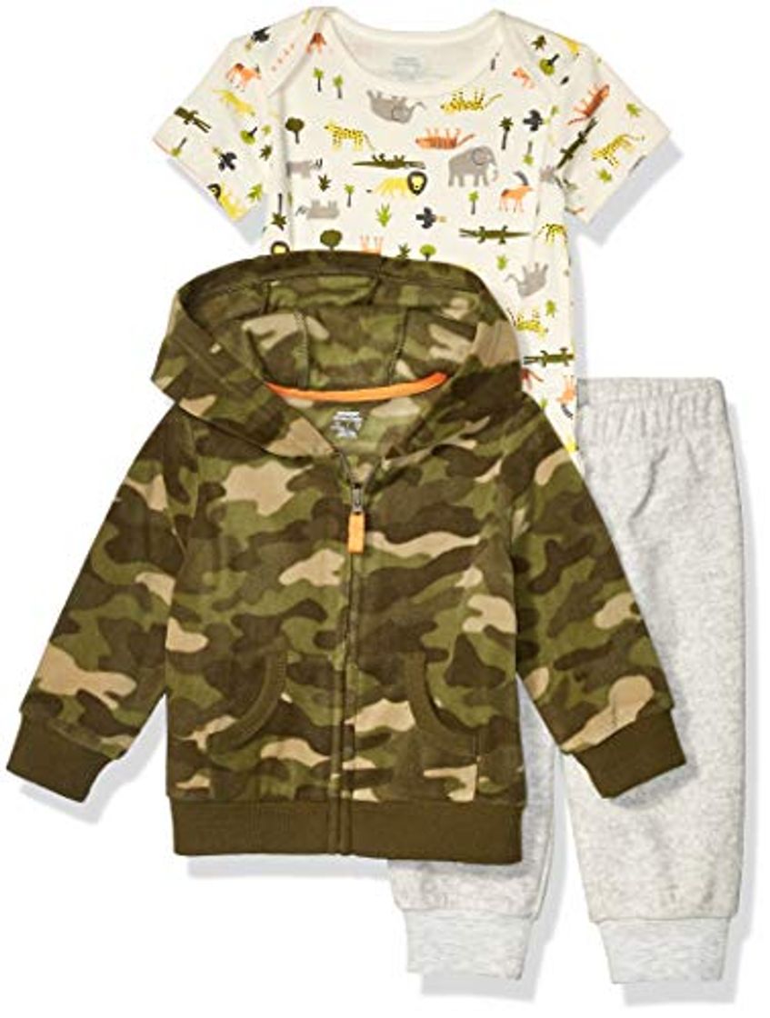 Producto Amazon Essentials 3-Piece Microfleece Hoodie Set Infant-and-Toddler-Pants-Clothing-Sets