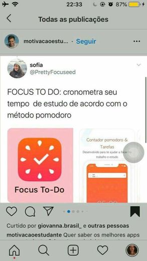 App para focar nos estudos