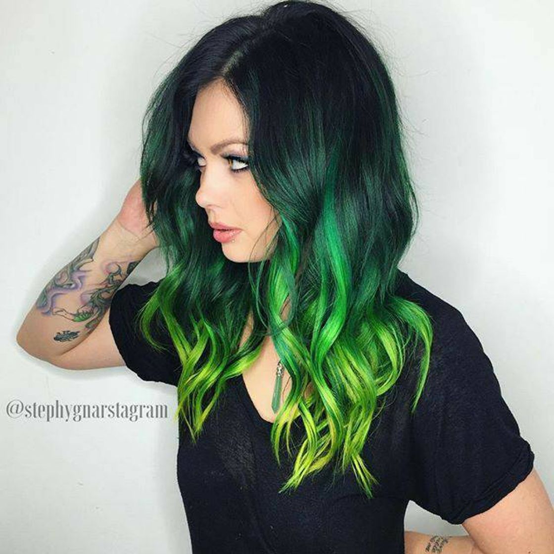 Fashion Cabelo verde💚