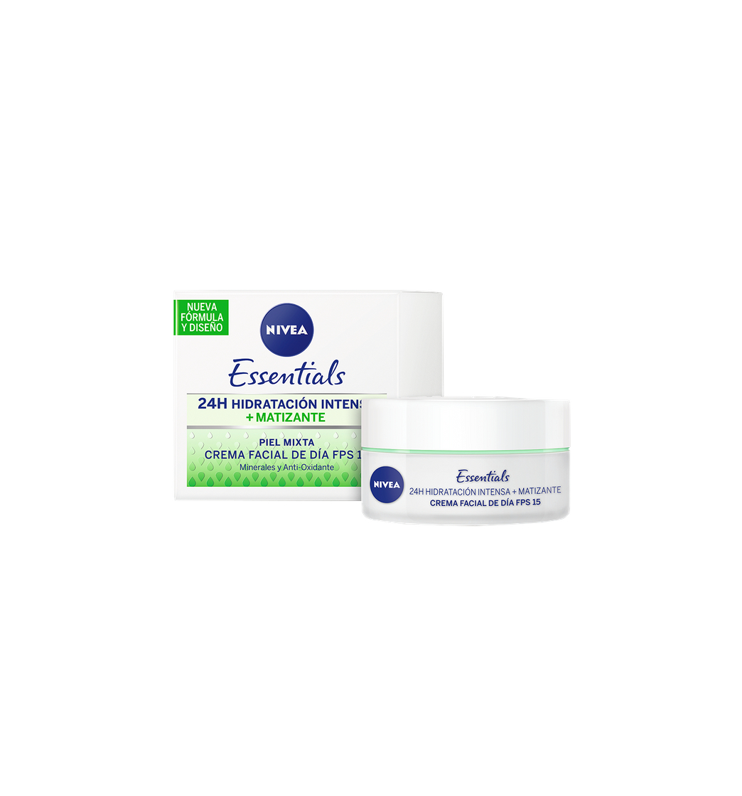 Social Crema hidratante nivea essentials para piel mixta