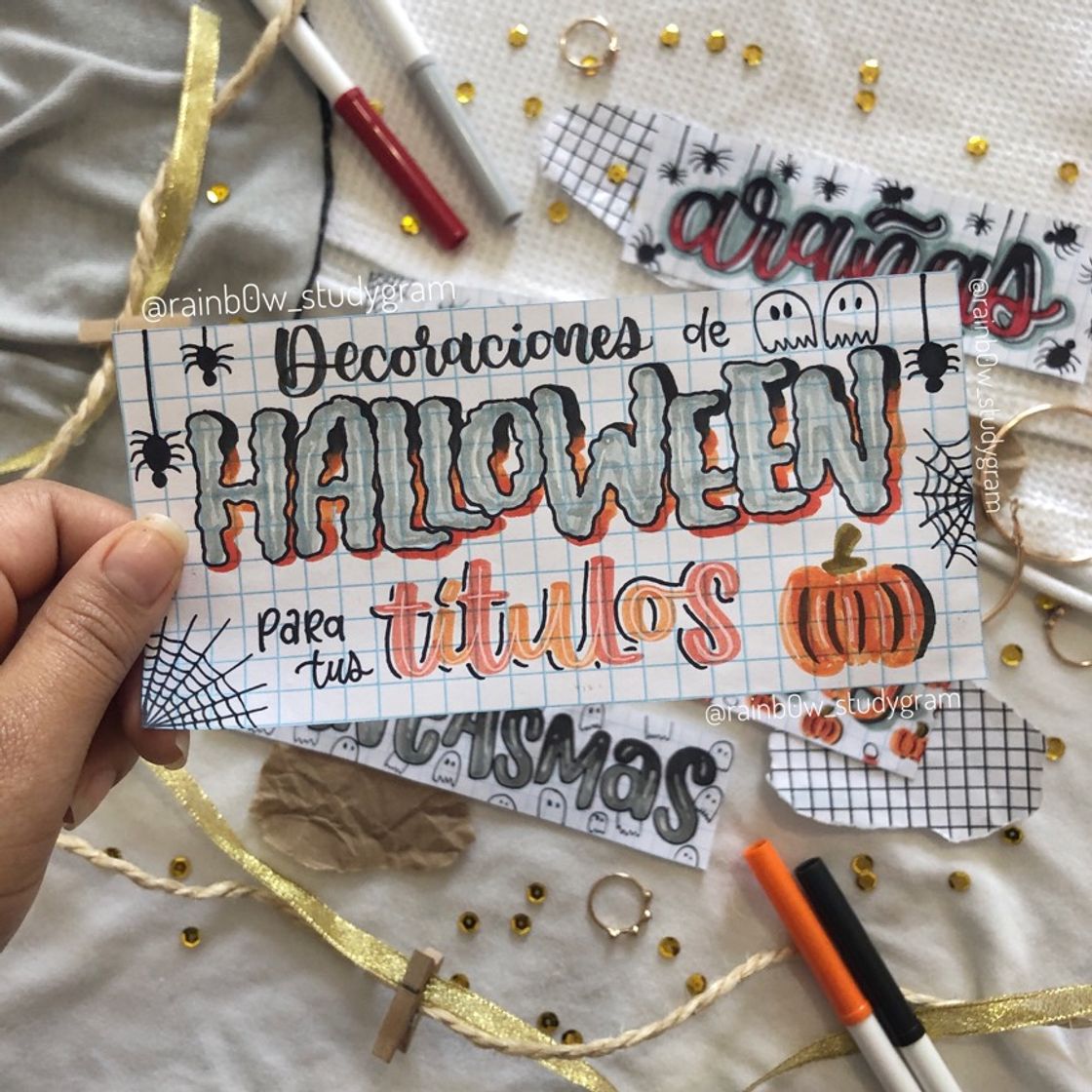 Social Decoraciones de halloween para tus títulos ✨