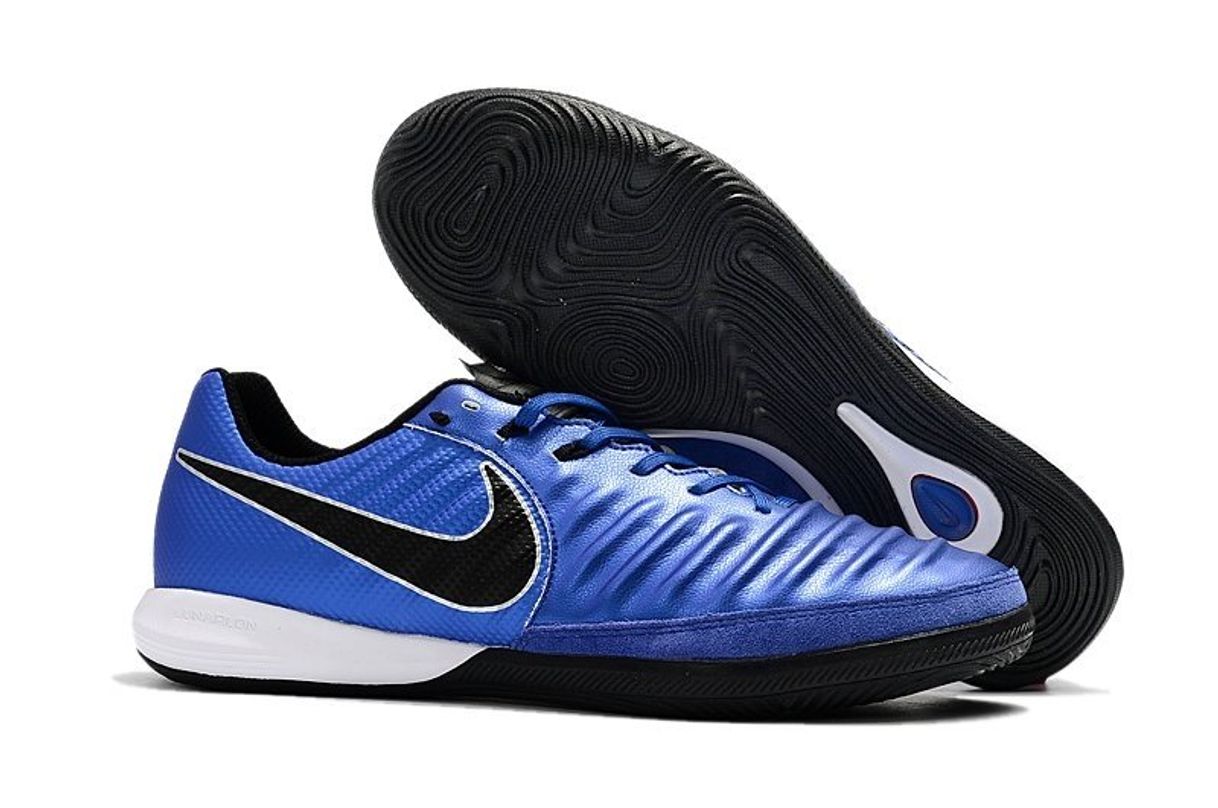 Fashion Chuteira Futsal Nike Tiempo Lunar Legend 7 Pro Azul Escuro