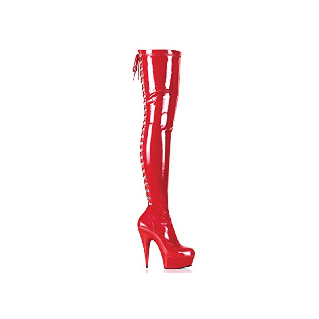 Moda Pleaser DELIGHT-3063 Red Str Pat/Red UK 5