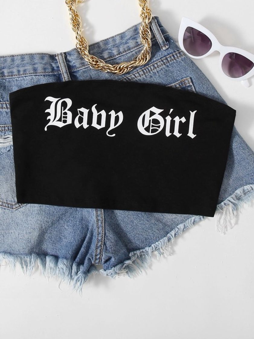 Moda Cropped Baby girl