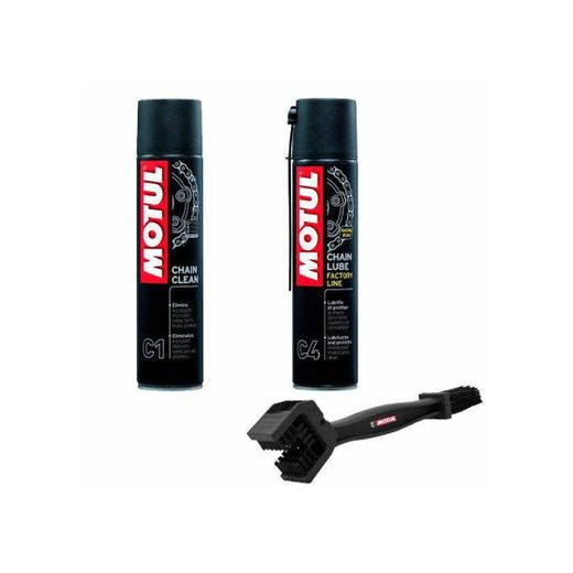 Kit de Limpeza e Lubrificação Linha de fábrica Moto Chain Motul