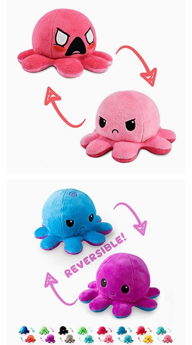 Fashion pulpo de peluche reversible original. 