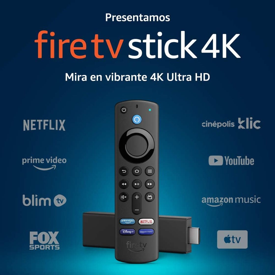 Fashion Fire TV Stick 4K con control remoto por voz Alexa