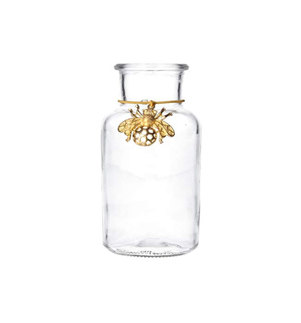 Product Gisela Graham Mini jarrón de Cristal con Colgante de Abeja Dorado