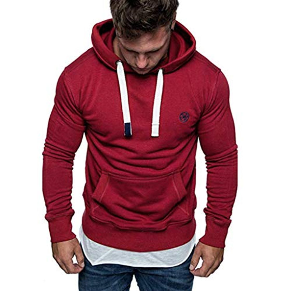 Moda riou ¡Oferta Sudaderas con Capucha para Hombre Cosy Chaqueta Deportiva Sudadera con Cremallera Completa Slim Fit Hoodie Casual Jerséis Adolescente Top Blouse ¡Caliente!