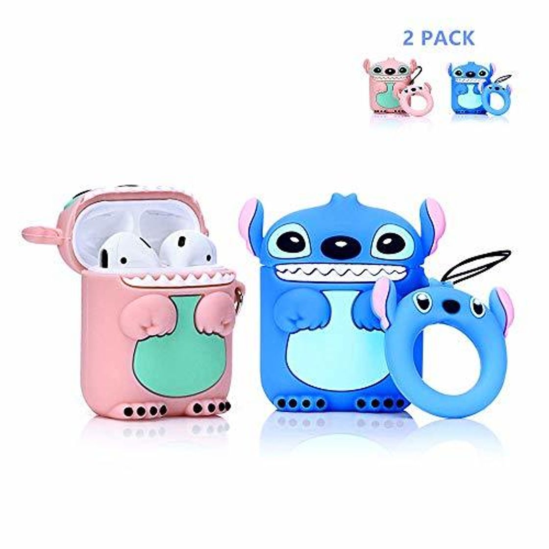 Social LEWOTE Airpods Carcasa de Silicona Compatible con Airpods de Apple 1 y