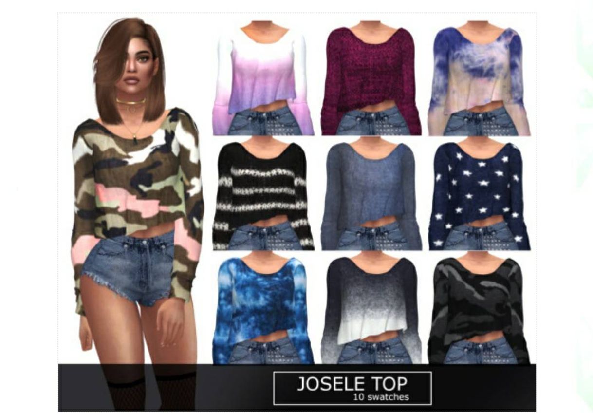 Social Pack de blusa personalizada pro ts4