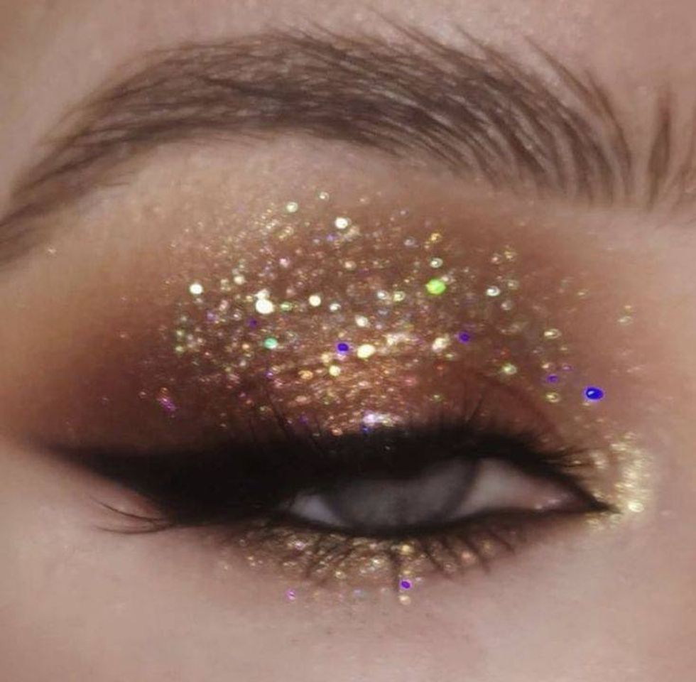 Fashion golden glitter eyes