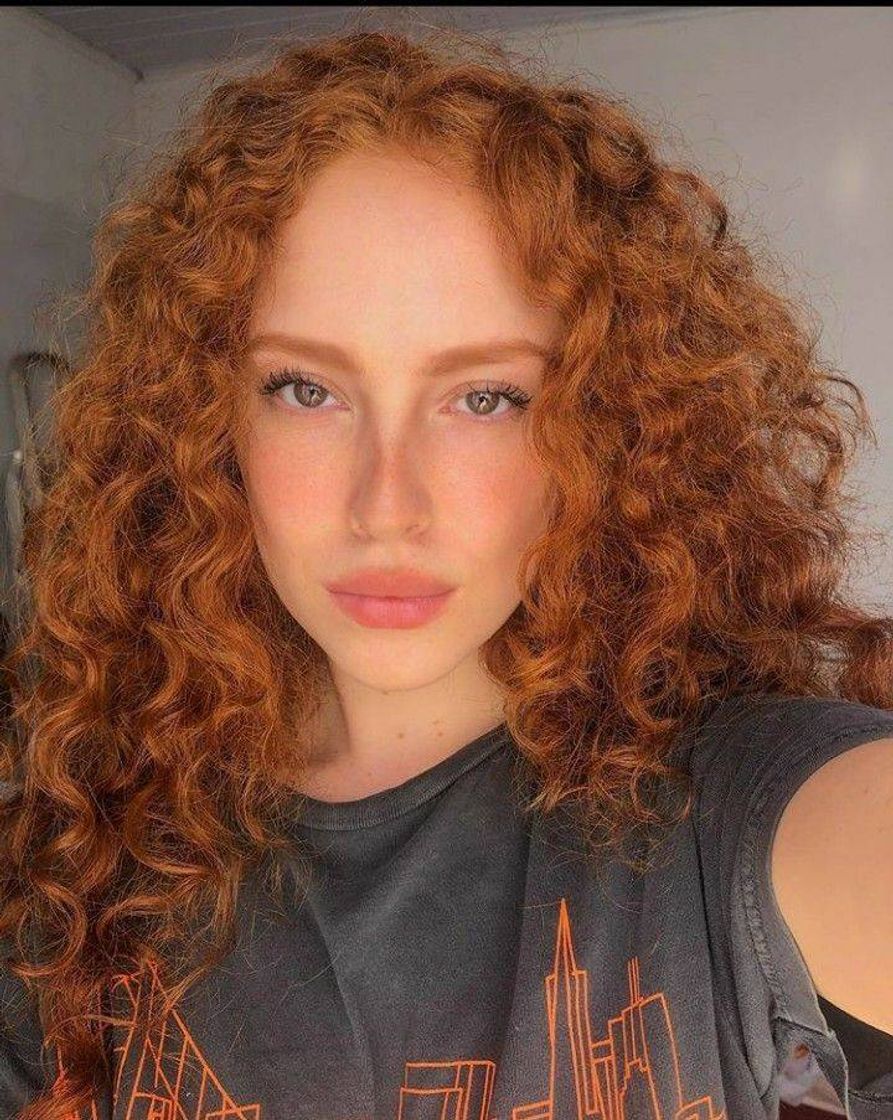 Moda Curly Hair Redhead