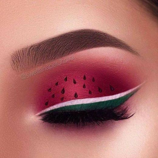 Maquiagem artística de melancia 🍉🍉