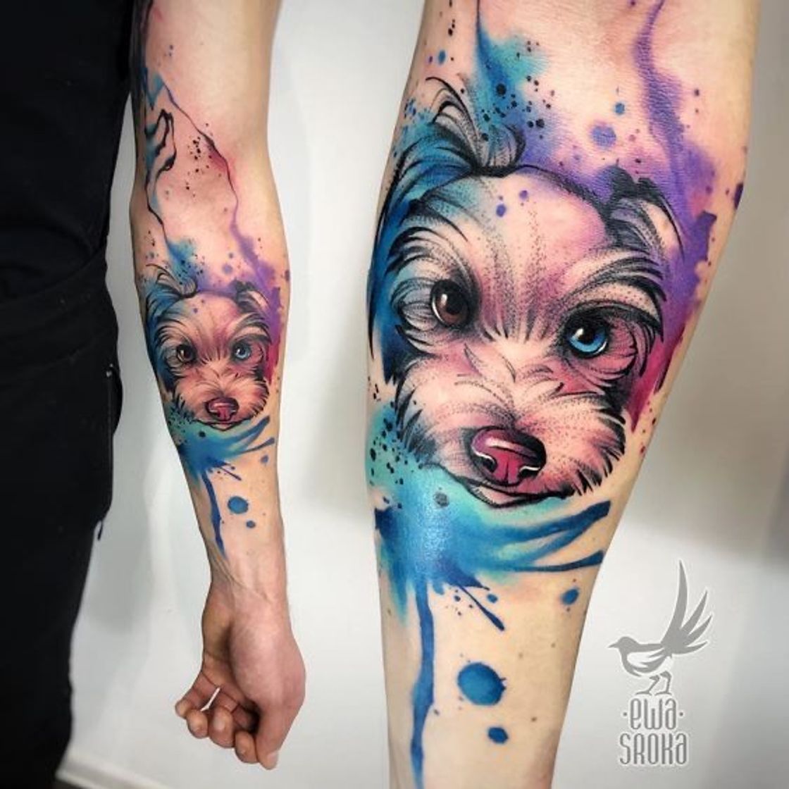 Fashion Tatoo em aquarela