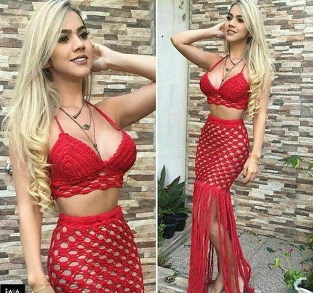 Moda Looks com saias de crochê 