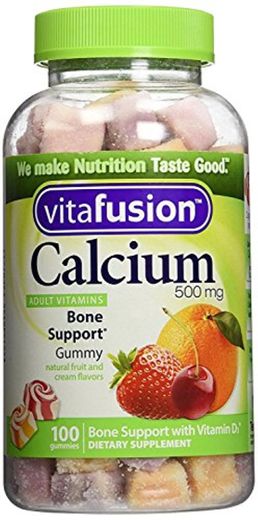 Vitafusion - Calcio con vitamina D3, 100 unidades