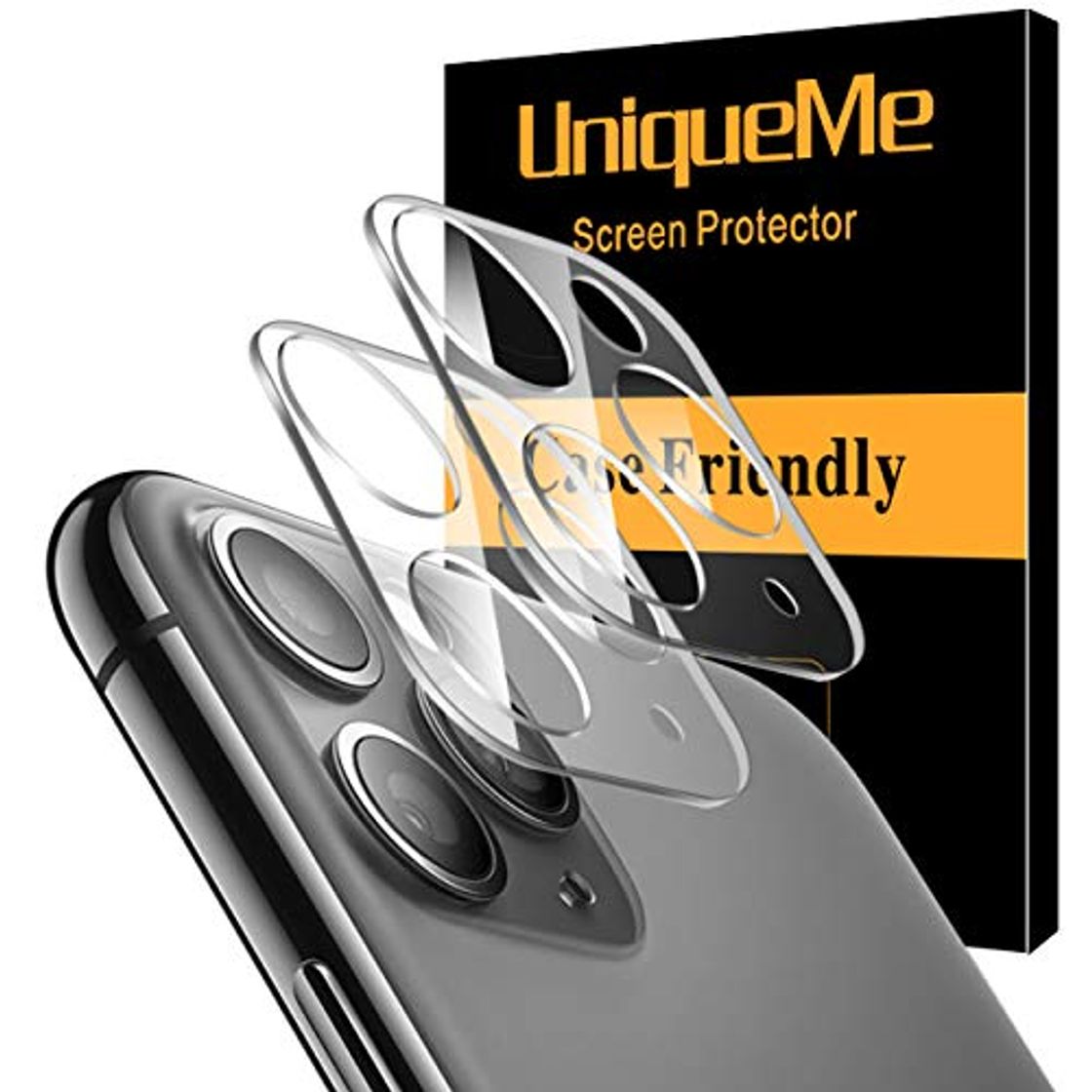 Lugares UniqueMe [2 Pack] Protector de Lente de cámara para iPhone 11 Pro/iPhone