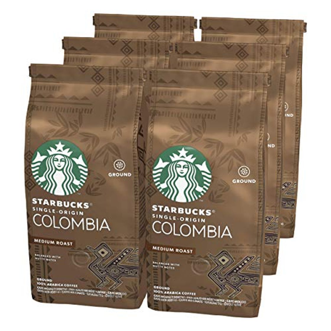Social Starbucks Single-Origin Colombia Café molido de tostado medio