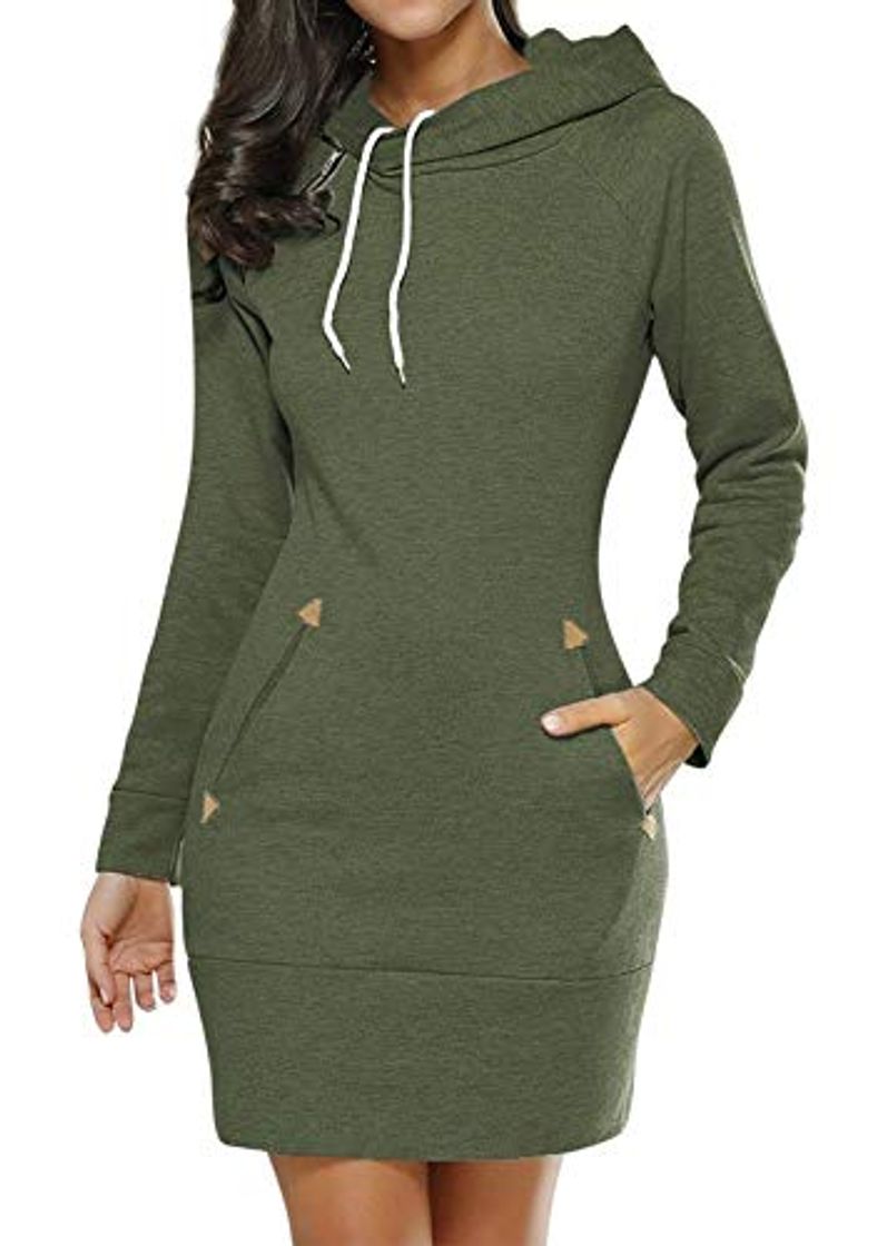 Social HenzWorld Sudadera con Capucha Ajustada Informal para Mujer Sudadera de Manga Larga