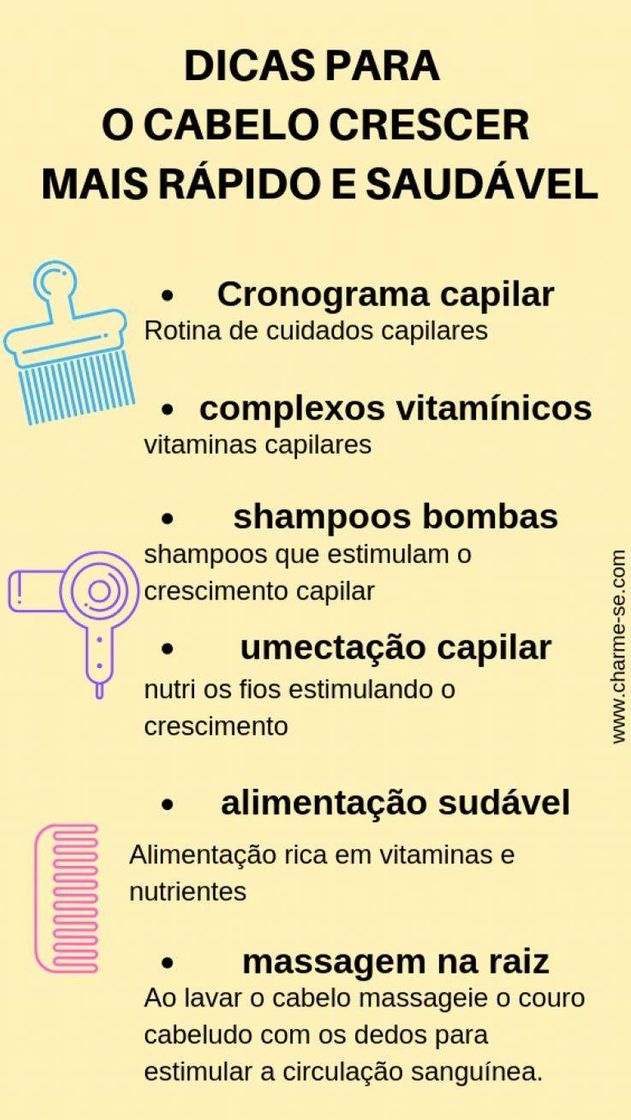 Moda Crescimento capilar rápido e saudável🌟