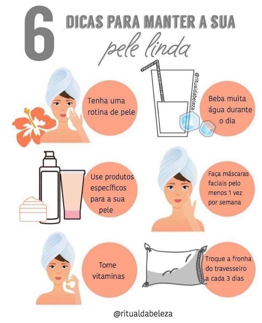 Moda Dicas para uma pele mais saudável🌺