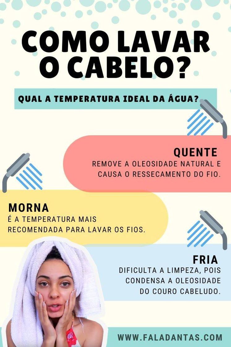 Moda Maneira recomendada de lavar o cabelo🧚