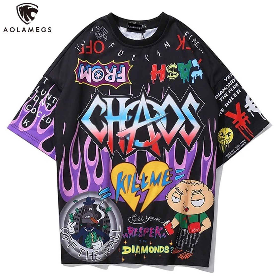 Moda Camisa Graffiti 