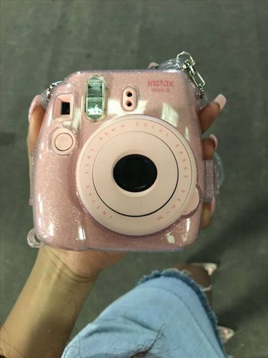 Polaroid Rosa Com Capa Transparente 🦩