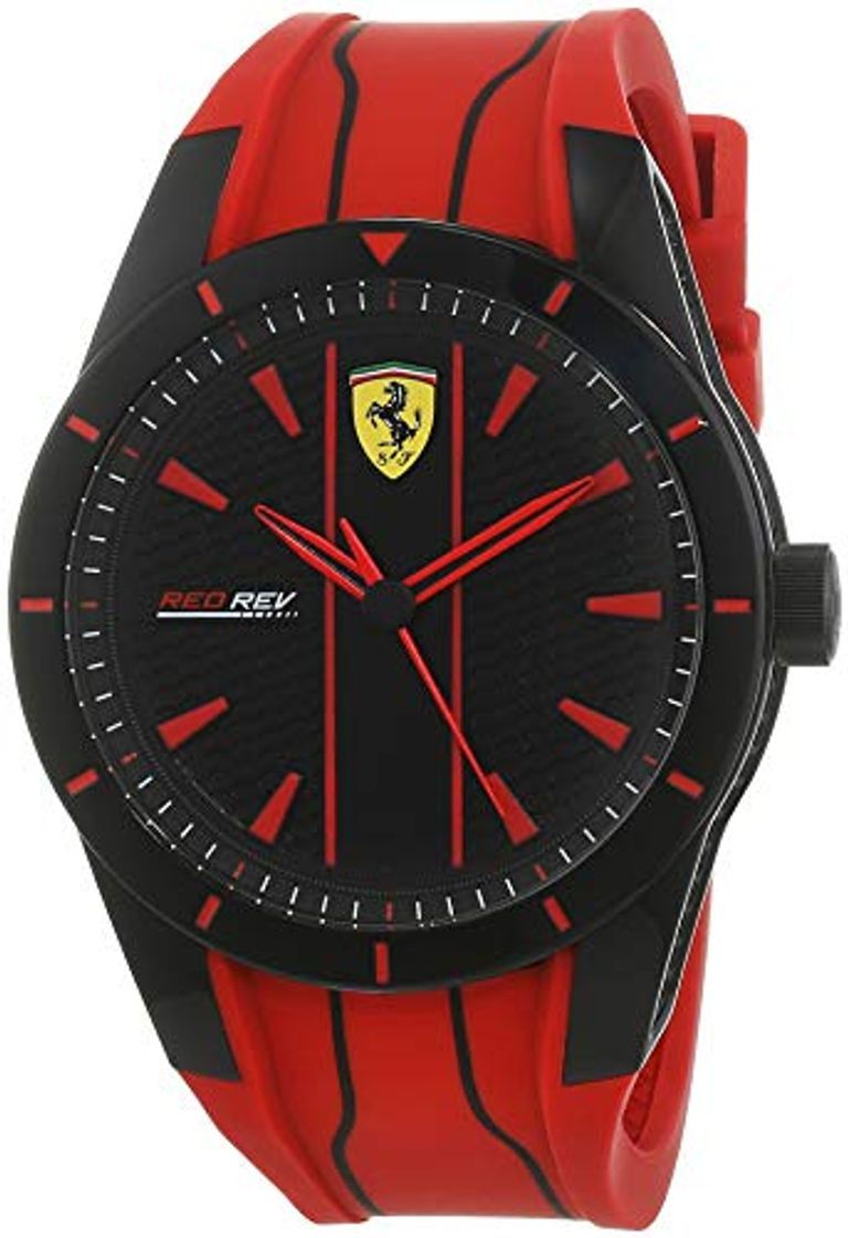 Productos Scuderia Ferrari Reloj Analógico para Hombre de Cuarzo con Correa en Silicona