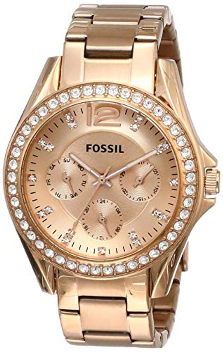 Place Fossil Reloj Analógico para Mujer de Cuarzo con Correa en Acero Inoxidable