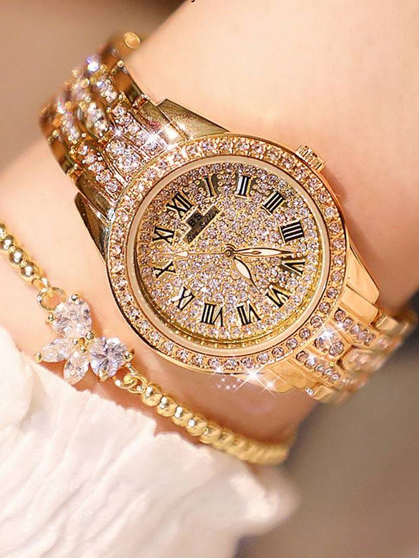 Moda Reloj Diamond Diamond Watch con Reloj de Hip Hop Completo para Hombres