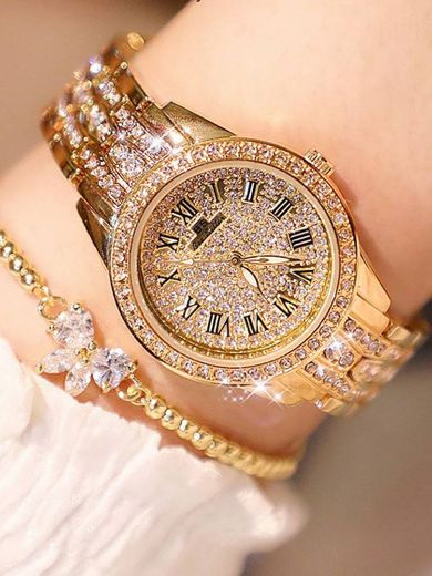 Reloj Diamond Diamond Watch con Reloj de Hip Hop Completo para Hombres
