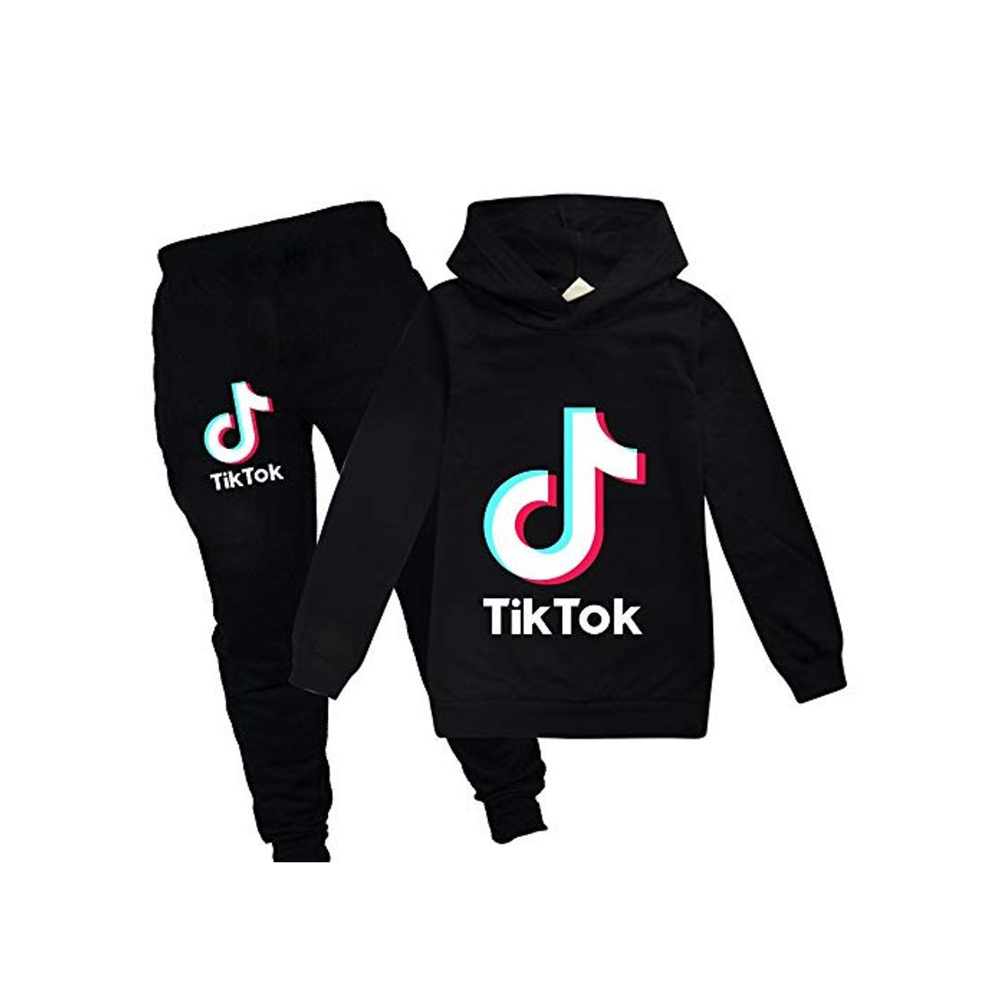 Producto TIK Tok - Sudaderas con capucha unisex para niños Negro Negro