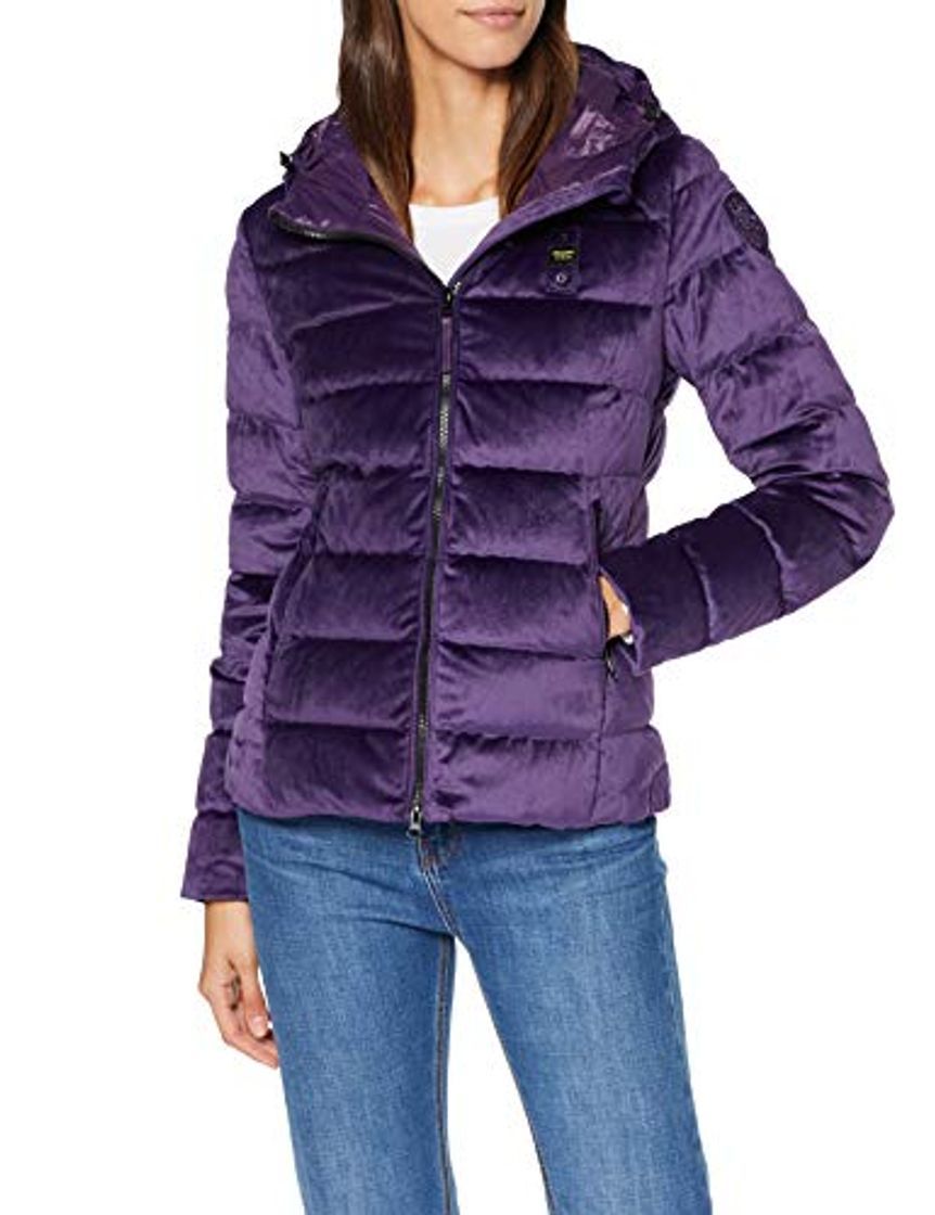 Fashion Blauer Giubbini Corti Imbottito Piuma Chaqueta Deportiva, Morado