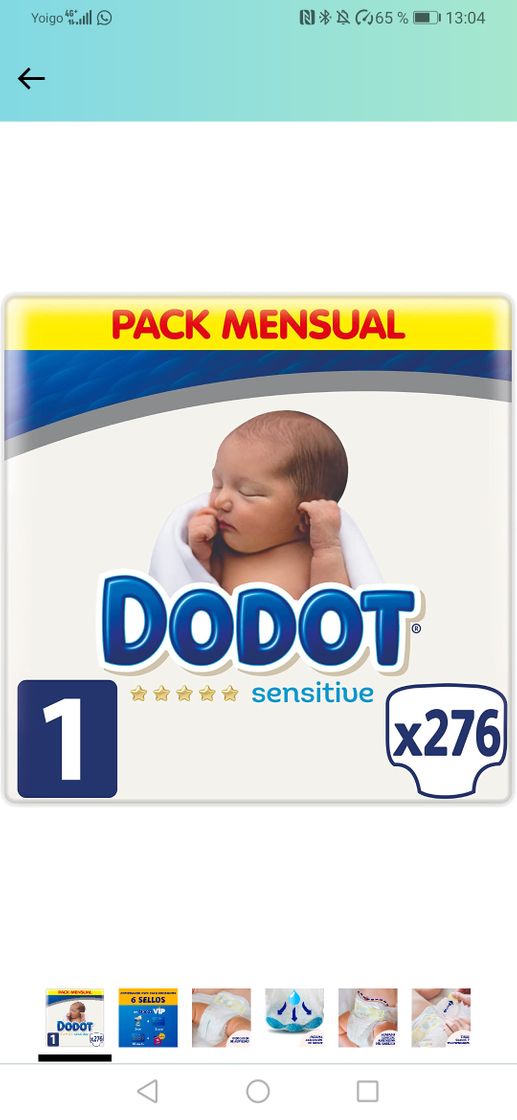 Moda Dodot pack mensual