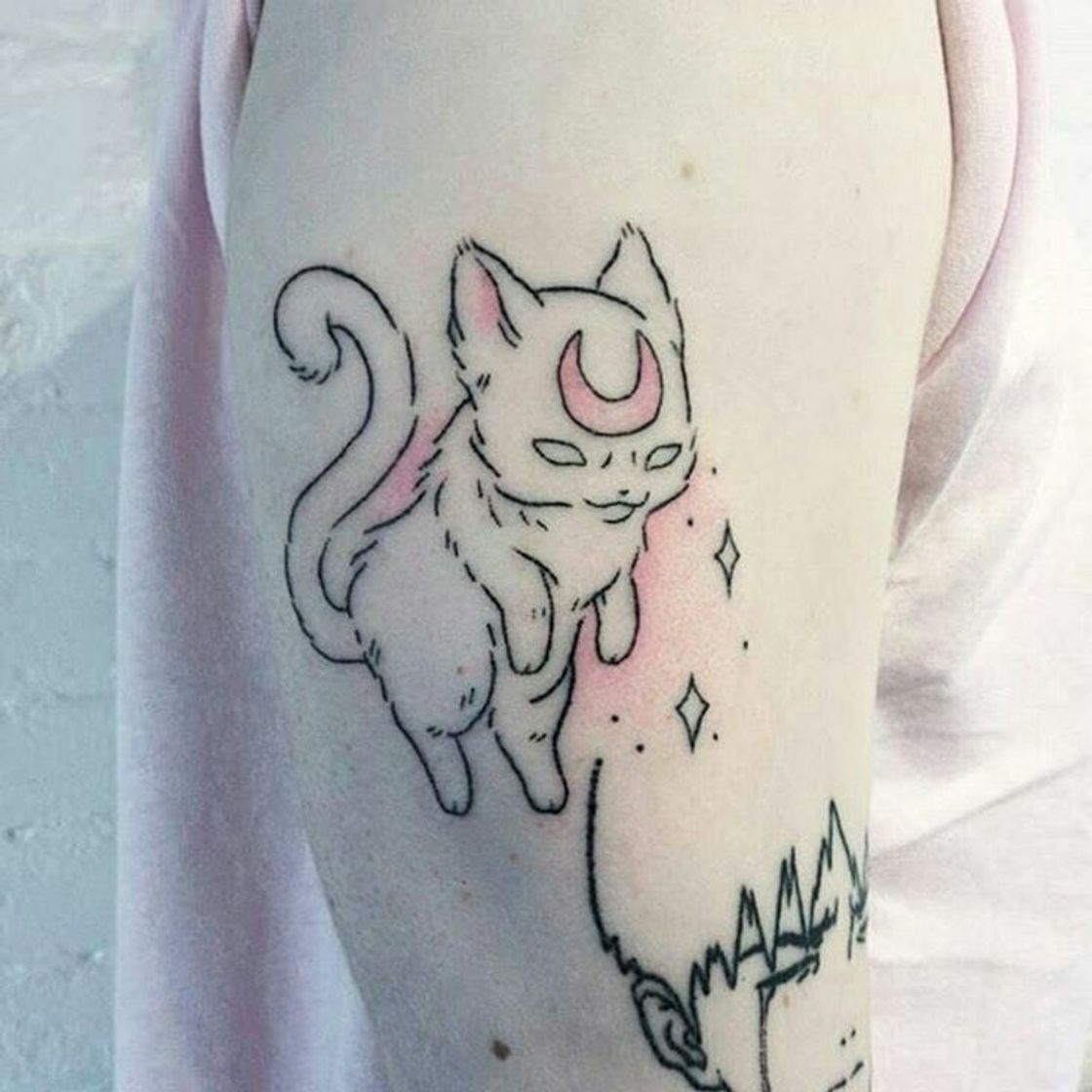 Fashion Tattoo gatinho