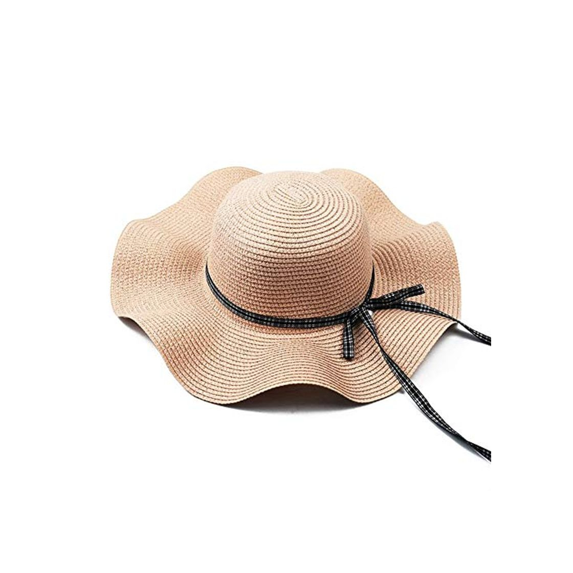 Fashion Sombrero for el sol Sombrero de paja for el verano Mujer Playa de ala ancha grande Sombrero for padres e hijos Sombrero for el sol Bloqueador solar plegable Protección UV Sombrero Hueso Chapeu Feminin