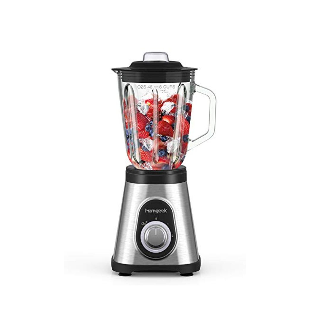 Products homgeek Batidora de Vaso, Licuadora Profesional 700W, Batidora Smoothies con Jarra de