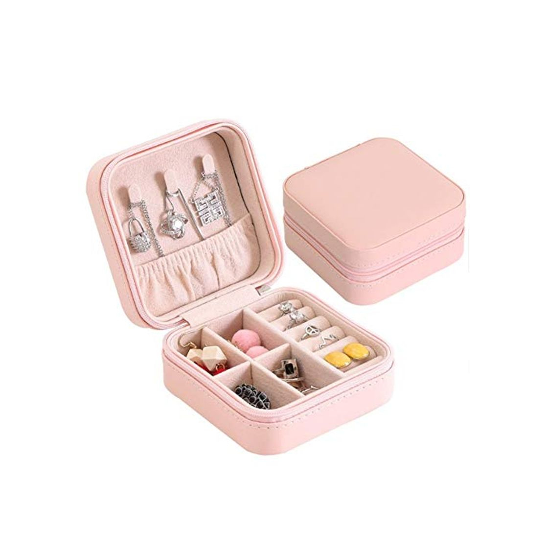 Social Joyero de almacenamiento de almacenamiento cesta Joyería de belleza Envase regalo recorrido de la caja de Comestic joyería Ataúd organizador de maquillaje caja de almacenamiento del lápiz labial Maqui